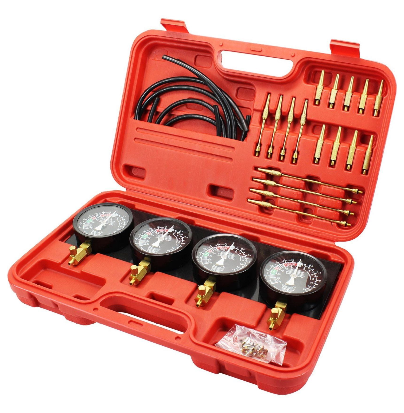 Engine Synchronizer Carburetor Synchronizer Tool Kit - 4 Gauge Vacuum Carb Sync Set with ...