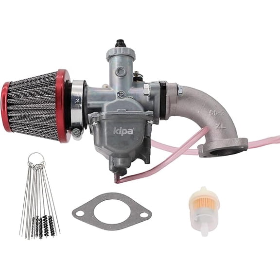 Carburetor VM22 26mm applicable to Pit Dirt Bikes with 110cc 125cc 140cc Engines, Includes Carbon Dirt Jet Cleaner Tool Kit and Fuel Filter