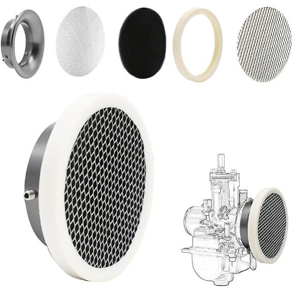 Carburetor Velocity Stack Air Filter Cleaner 55mm Modified Alloy with Sponge Filter Steel Mesh for PWK32-34mm Shortest Fast Intake Suggest Small Displacement (Titan New,55mm)