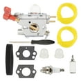 thumbnail image 1 of Carburetor for 25cc 26cc 27cc Blower Tiller Trimmer Weed Eater - Replacement Carburetor Kit with Gaskets, Primer Bulbs, Plug, Filter & Fuel Hose, 1 of 2