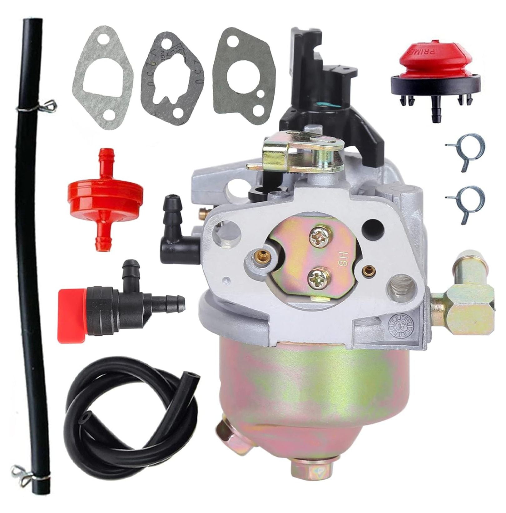Carburatore 26 Zero Giri Carburatore Per Spazzaneve 208cc - Modello 26 Zero Giri, Compatibile Con Motori Artigianali 208cc Greenworks 48 V
