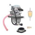 thumbnail image 1 of Carburetor with Air Filter Fit for Kawasaki KFX250 2004-2005 KSF250A 1987-2003 Carb, 1 of 8