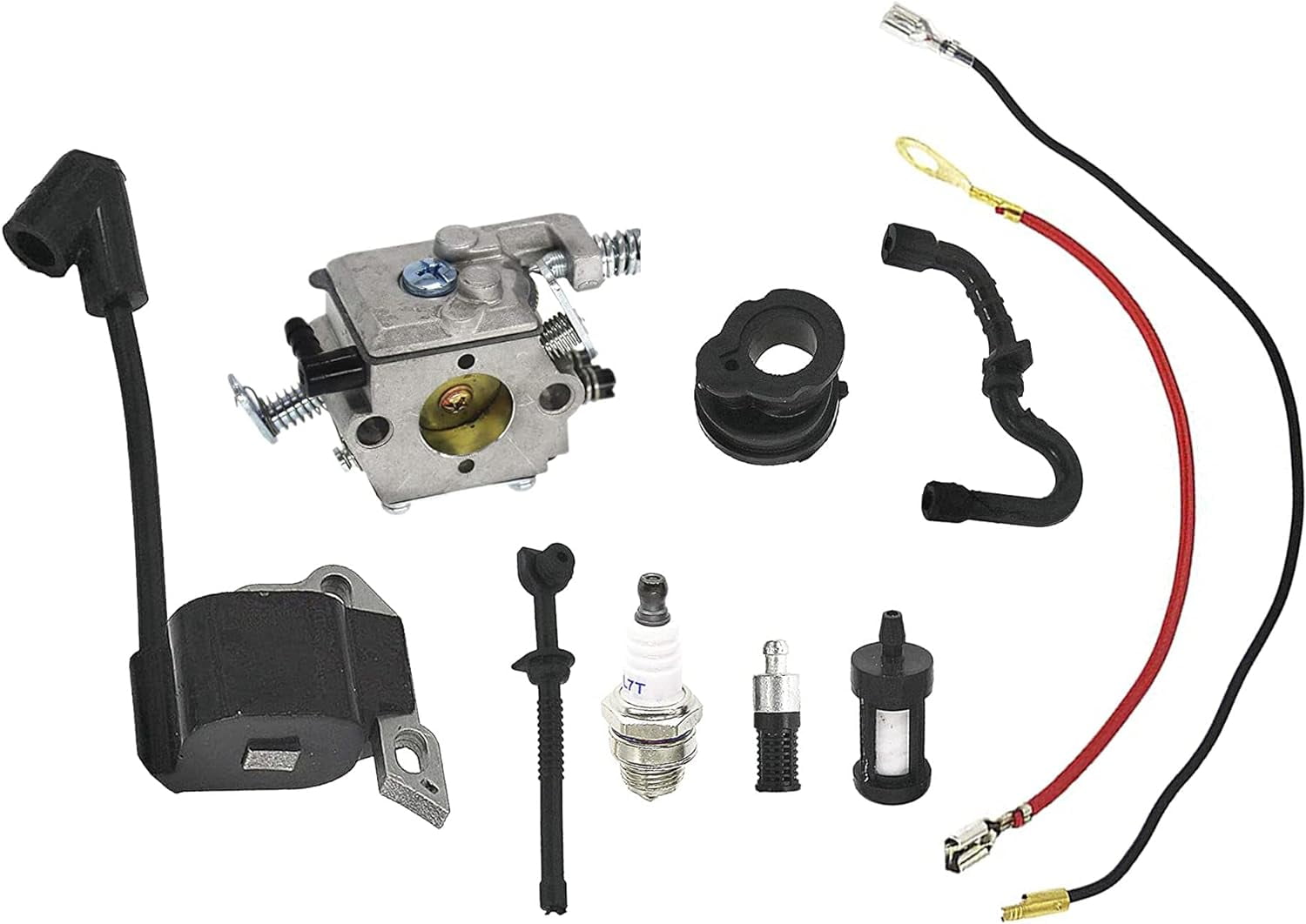 Carburetor with Ignition Coil Tune Up Kit for STIHL MS170 MS180 017 018 ...