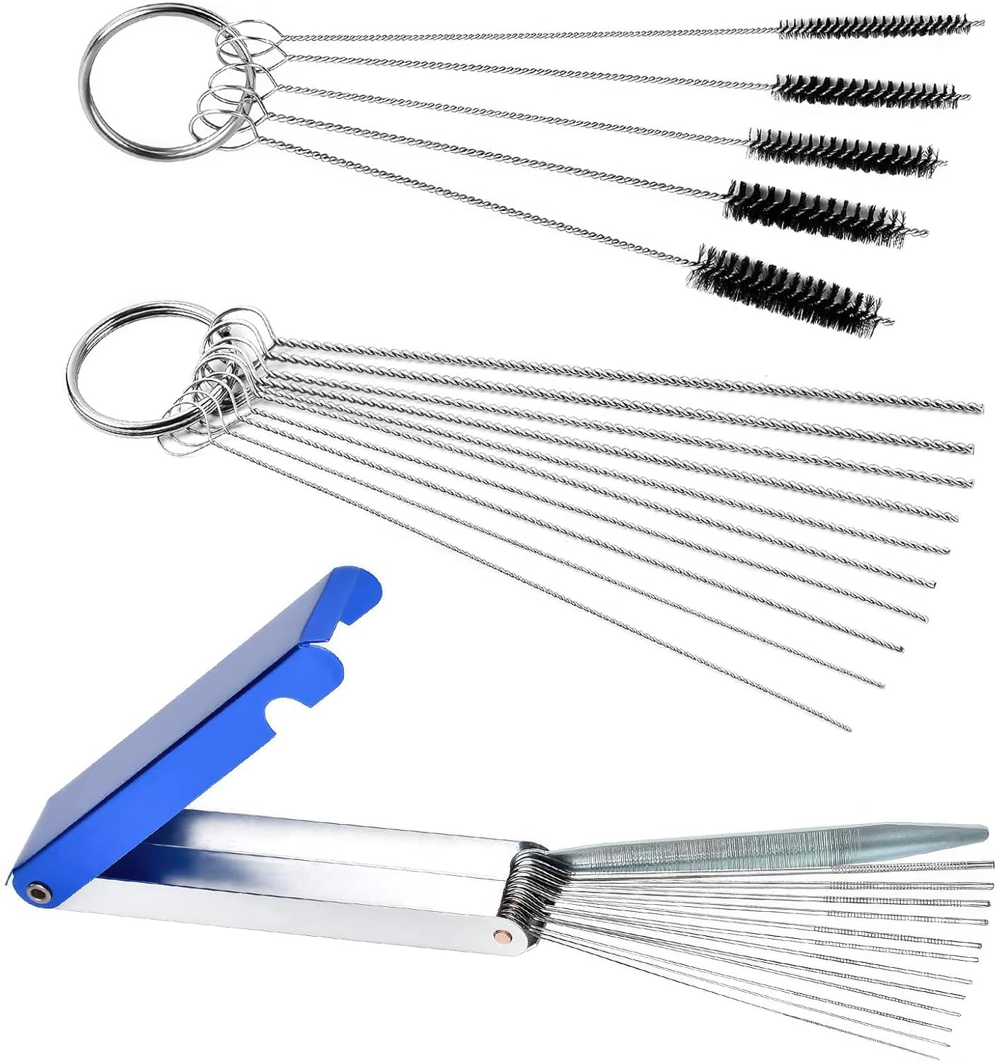 Carburetors Cleaning Kit, Include 13 Cleaning Wires Set +10 Cleaning