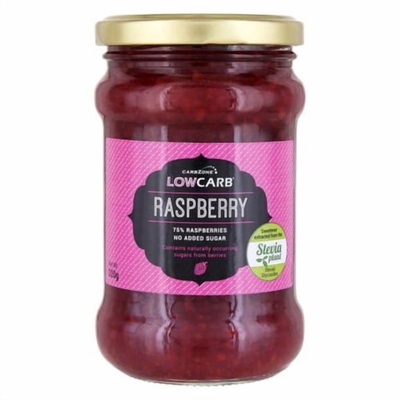 Carbzone LowCarb Raspberry Jam 320g, British Import (Pack of 2)