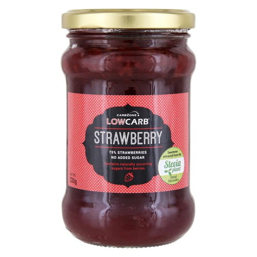 Carbzone LowCarb Strawberry Jam 320g, British Import (Pack of 2)