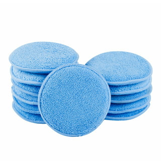 AIDEA Microfiber Applicator Pads-8PK, Microfiber Sponge, Car Wash Pads,  Cleaning Pads, Great for Applying Wax, Sealants & Other Conditioners-Blue