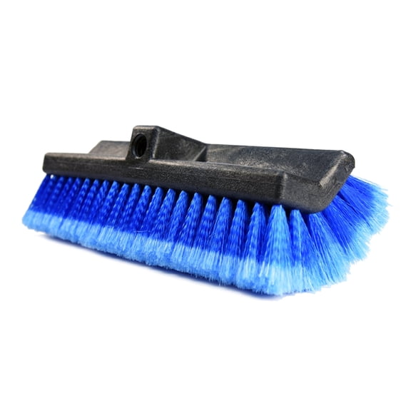 Carcarez 13" Flow-Thru Bi-Level Car Wash Brush Head with Feather-Tip Bristles