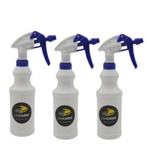 Carcarez Empty Plastic Spray Bottle Chemical Resistant 16 oz, pack of 3