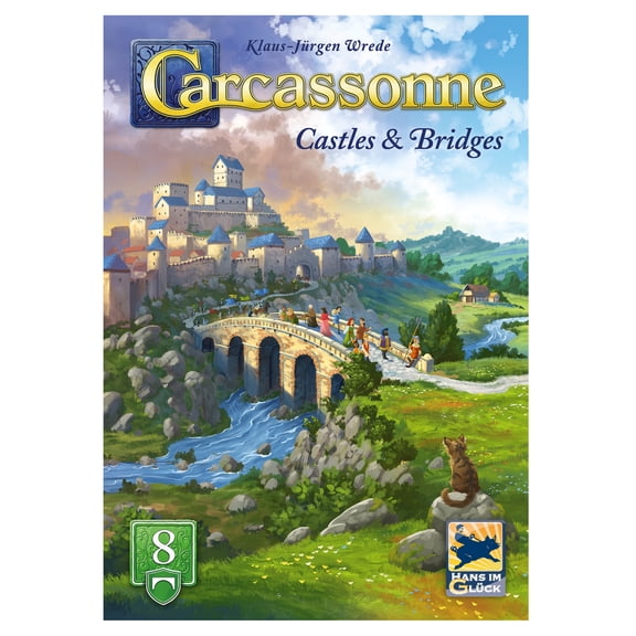 Carcassonne Family Strategy Board Game Exp 8: Castles & Bridges for Ages 7+, from Asmodee