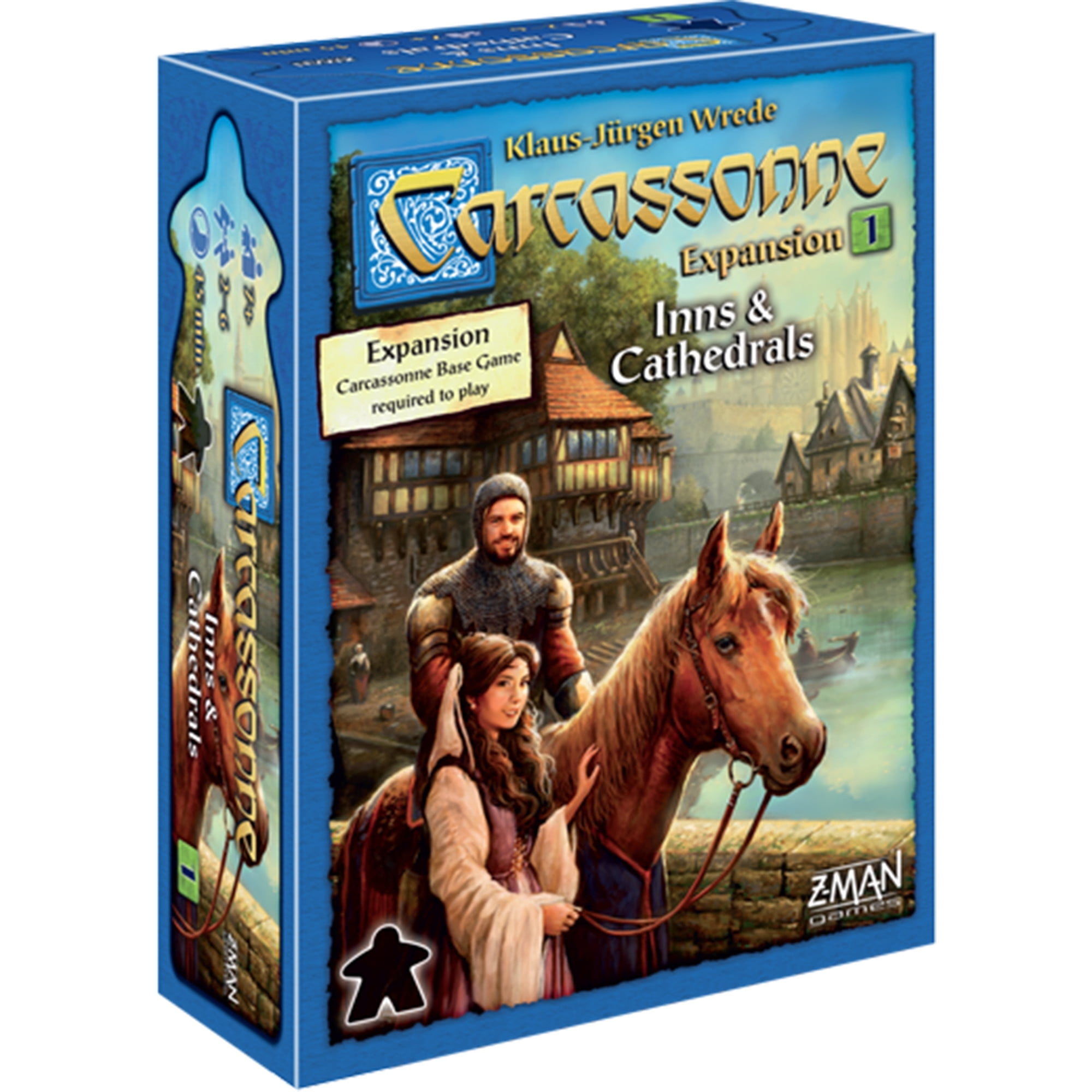 Z-Man Games , Carcassonne , Board Game , Ages 7 , 2-5 Players , 45 Minutes Playing Time