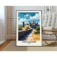 thumbnail image 1 of Carcassonne Poster, France Travel Print, French Decor, Europe Travel Poster, Europeancarcassonne Gift, Carcassonne Travel Poster Wall Art, Modern Wall Decor, 8x12 UNFRAMED, 1 of 2