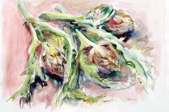 Carciofi Canvas Art - Alessandra Arecco (24 x 36)