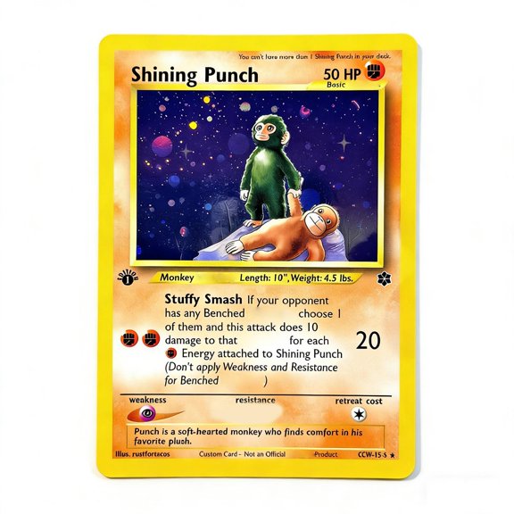 Card Animals Monkey Birthday Gift Card for Him or Her (1PCS /B)