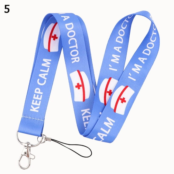 Card Badge Gym Key Chain Doctors ID Card Neck Strap Mobile Phone Straps Key Chain Nurse Lanyard 5