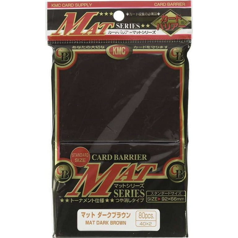 Card Barrier Mat Dark Brown Card Sleeves (80 Count) Card Barrier Mat Dark Brown Card Sleeves (80 Count)