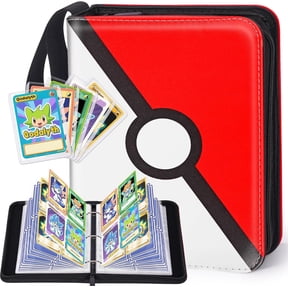 Card Binder, 4-Pocket Design, 400-Card Capacity with 5 Top loaders | Large Capacity, Waterproof PU cover,Custom ,Page Order Design,zipper closure,clear PP pages