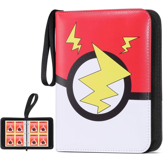 Card Binder 4-Pocket, Trading Card Collector with 50 Removable Sleeves ...