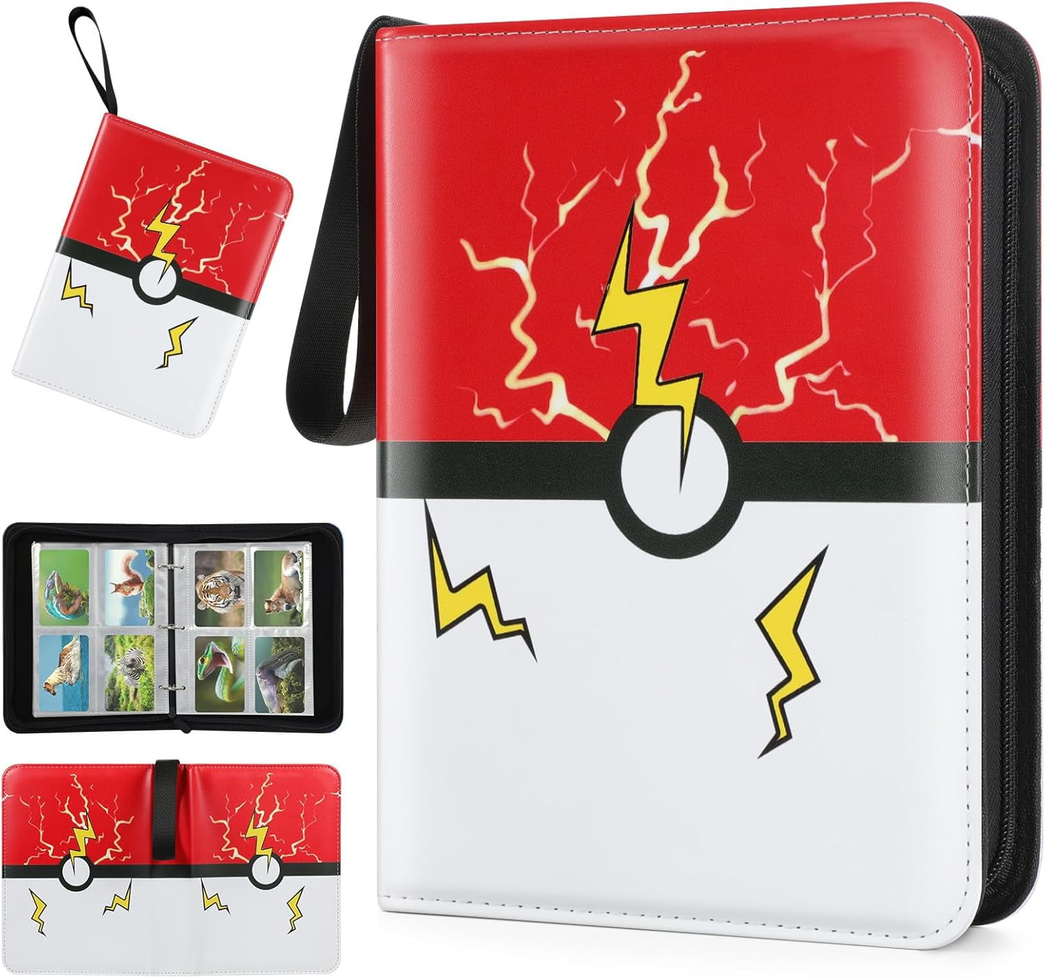 pokemon card binder 4 pocket Ultra Pro: 4-Pocket Blue Premium Snap Binder for Pokemon main image 0