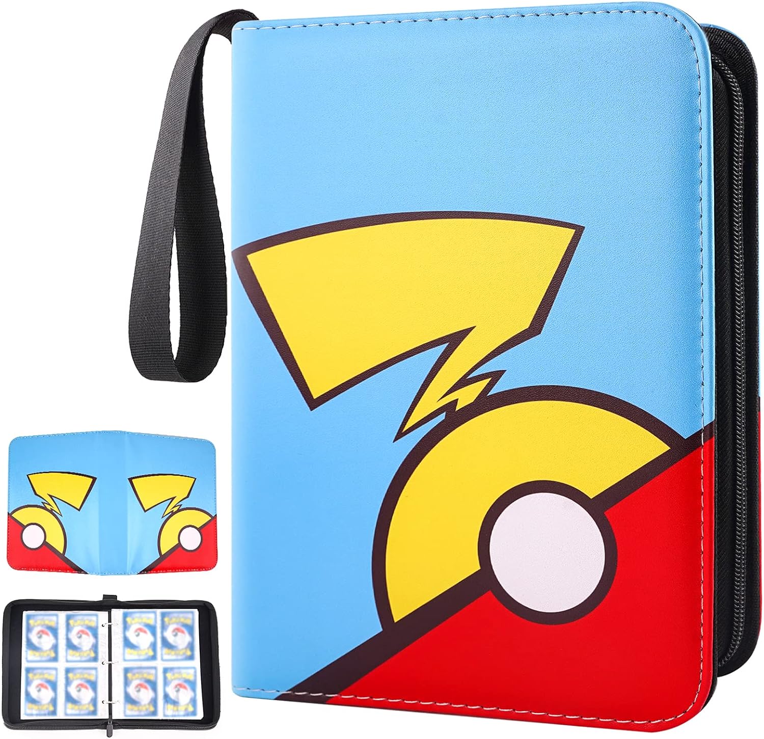 Card Binder 4Pockets, 400 Pockets Card Holder with 50 Removable