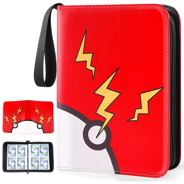 Card Binder 4Pockets, 400 Pockets Card Holder with 50 Removable