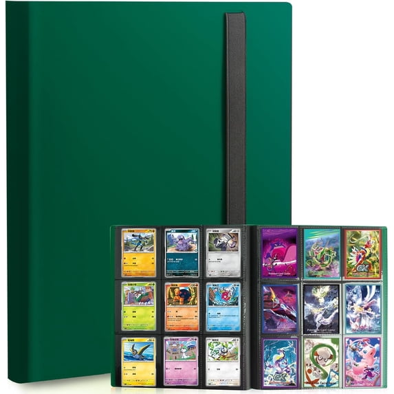 Card Binder, 9 Pocket Trading Card Album Folder,20 Pages, 360 Card ...