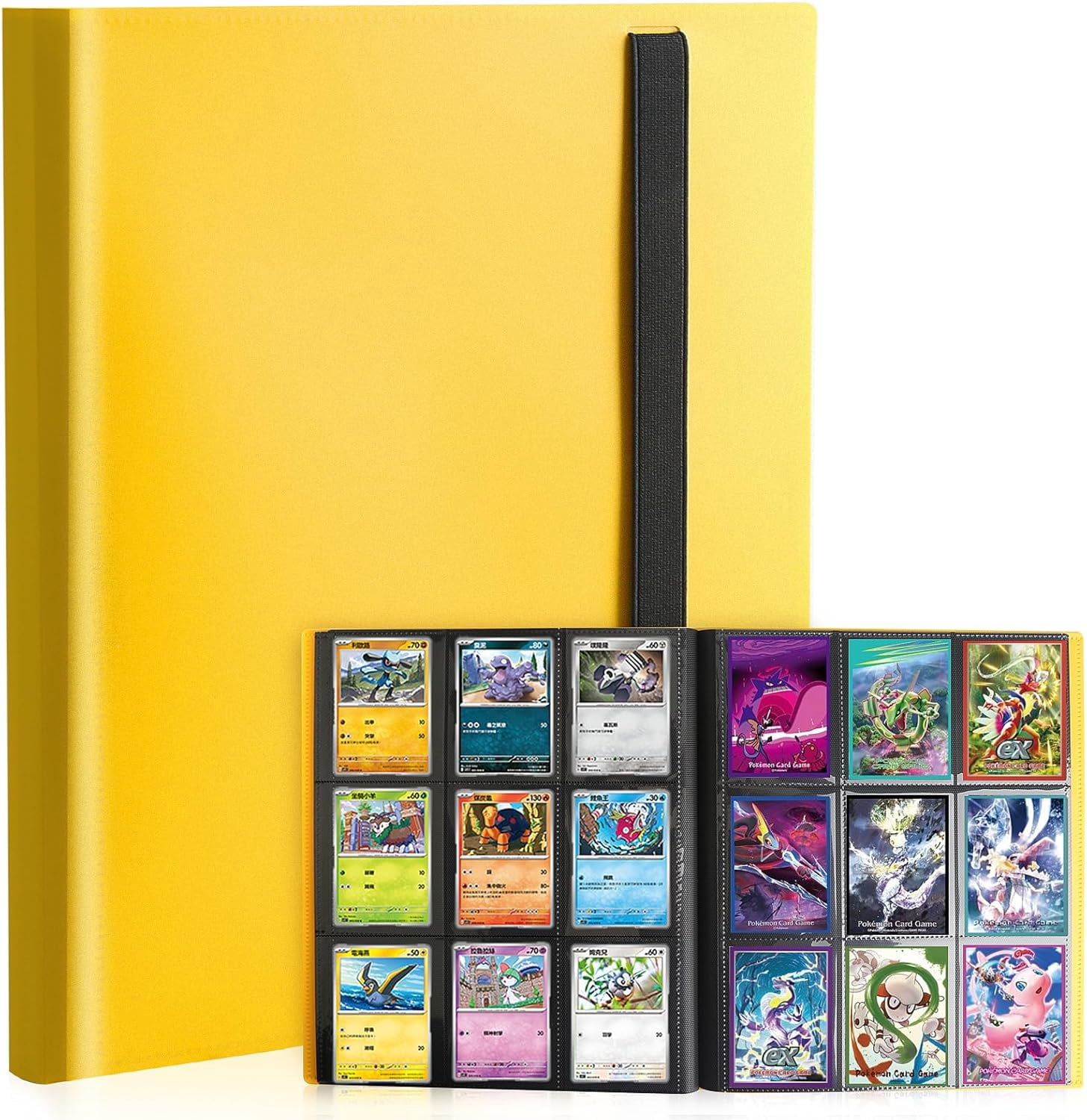 Card Binder, 9 Pocket Trading Card Album Folder,20 Pages, 360 Card ...
