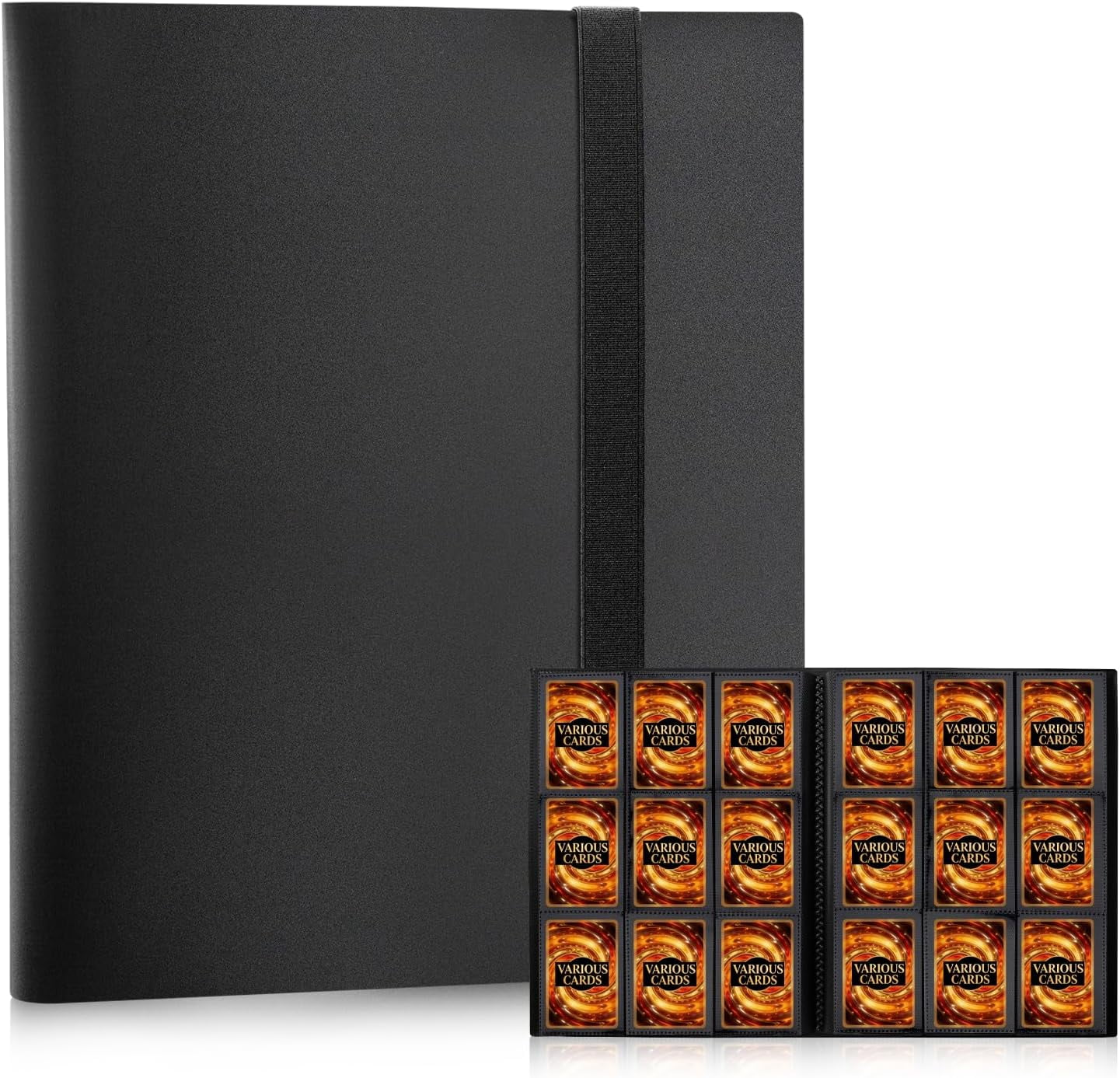 binder for mtg cards JIQEZNL Card Binder, 360 Pockets Upgraded Trading Card Binders, Cards Collection Binder 9 Pocket, Side Loading Yugioh Binder Book Holder for MTG, Tcg