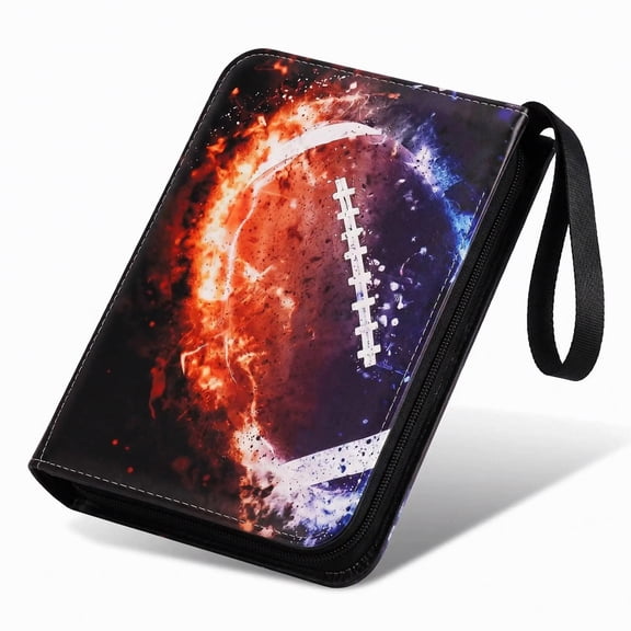 Card Binder Compatible with Football Card, Trading Card, Fits 400 Cards with 50 Removable Pages, Card Holder Collector for Standard Size Card