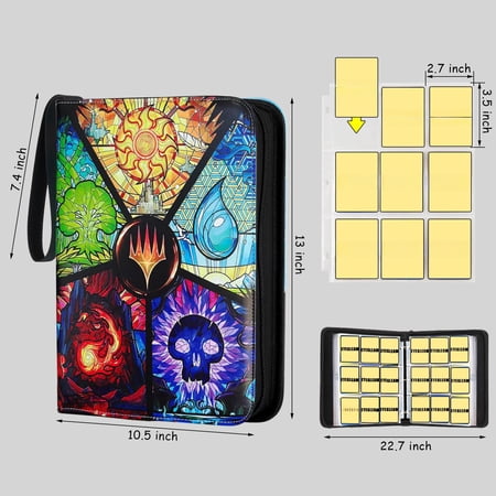 Card Binder For Mtg/tcg 9 Pocket Trading Ygo/ptcg Holds 720 Cards Collector Album Standard Game Toys Gifts