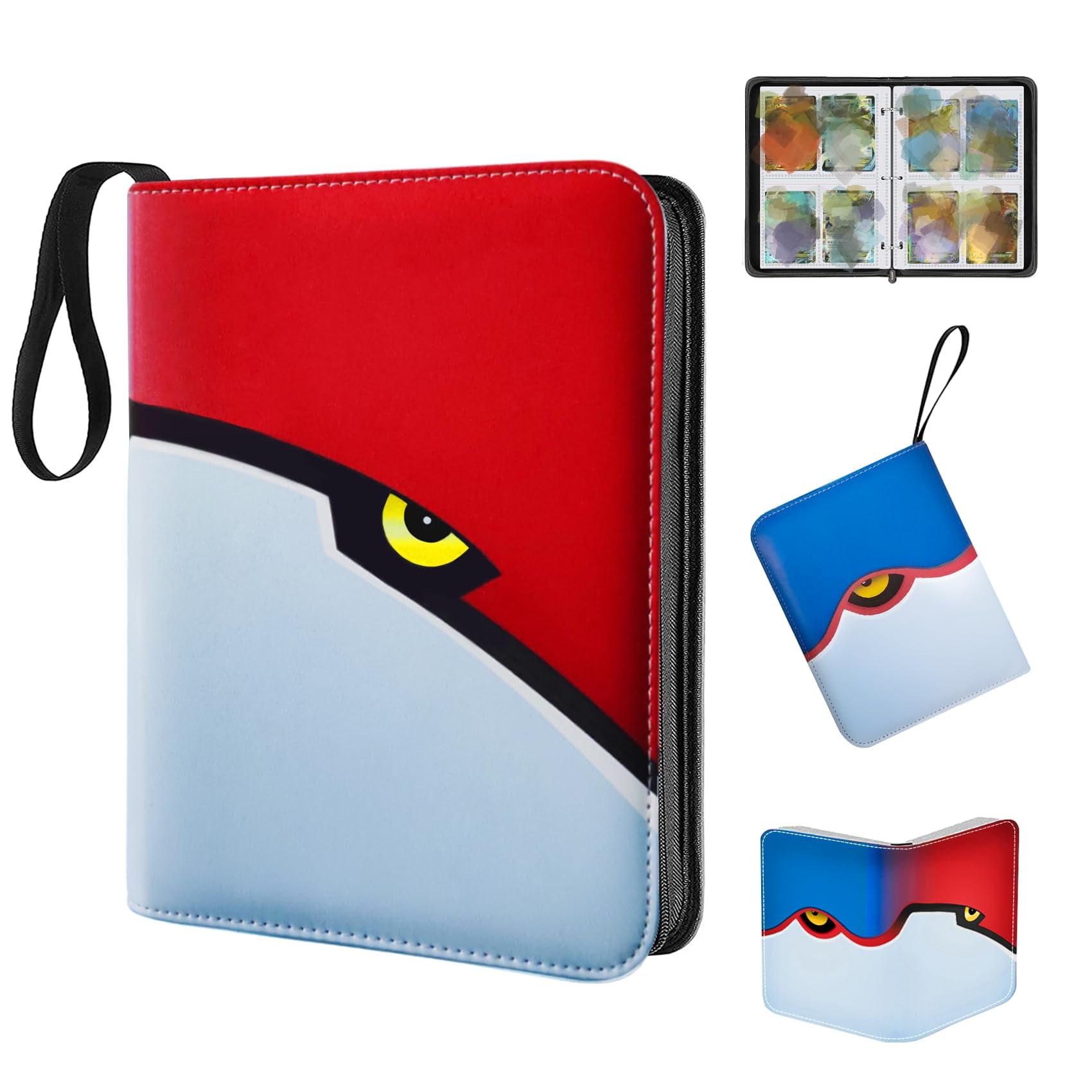 Card Binder for Cards, Yeeclot Trading For Cards with 50pcs 4Pocket