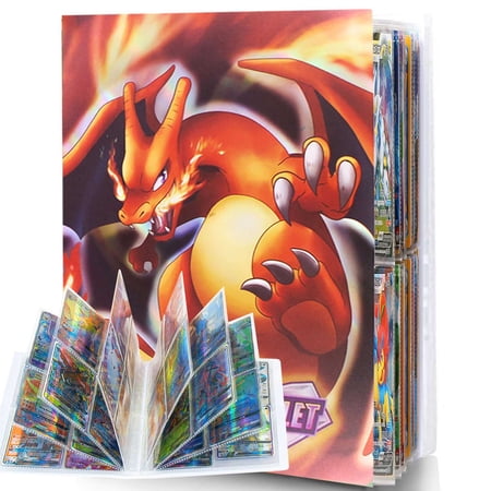 Card Binder for Trading Cards, Trading Card binder, 4-Pockets hold 240 Cards, Collector Album(LSX8)
