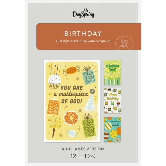 Card-Boxed-Birthday-KJV (Box Of 12)