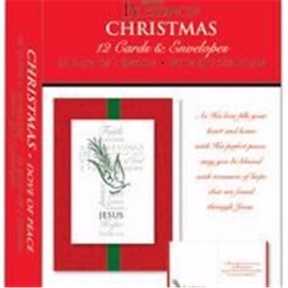 Card-Boxed-Shared Blessings-Christmas-Peace Dove (Box Of 12)