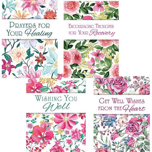 Card-Boxed-Wishing You Well Assorted Get Well (KJV) (Box Of 12)