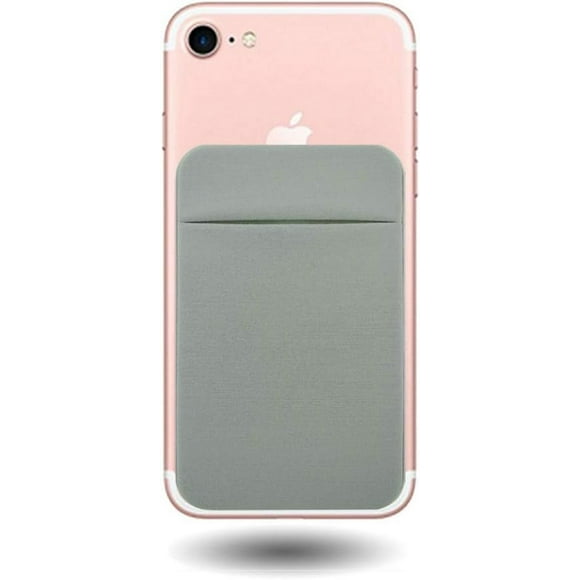 Card Case Pocket Case Wallet Portable Back Cover Cover Design With Strong Adhesive Sticker For iPhone Samsung Huawei Xiaomi Honor grey