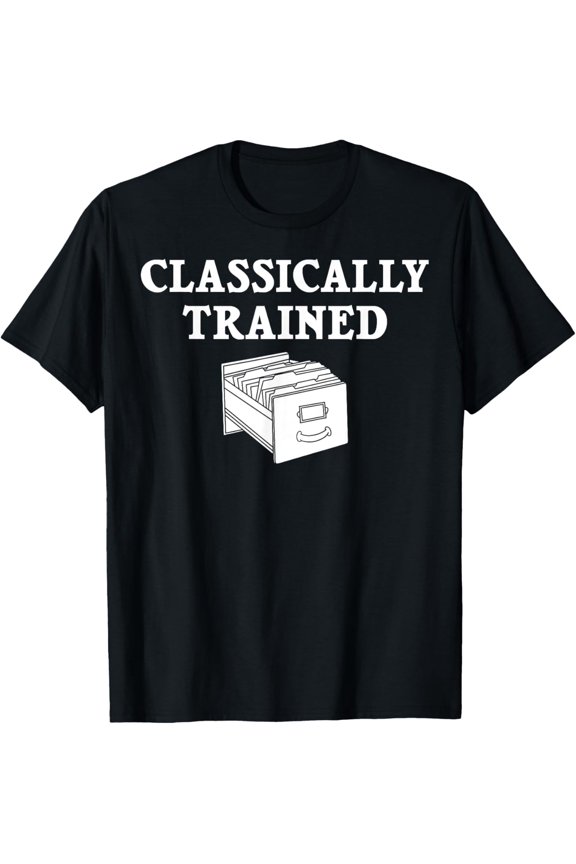 Card Catalog Library Librarian T-Shirt