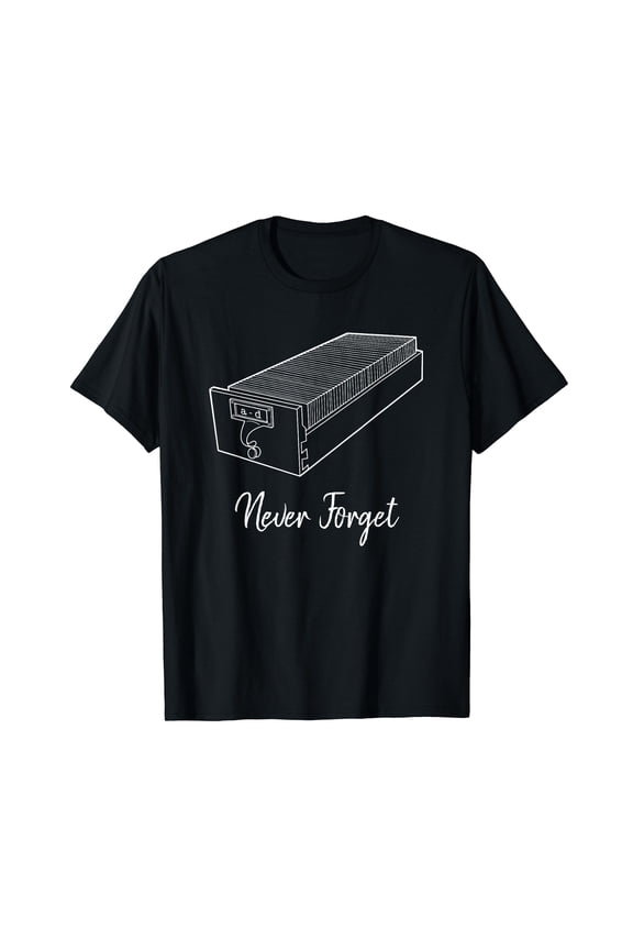 Card Catalog Never Forget Funny Library Shirt