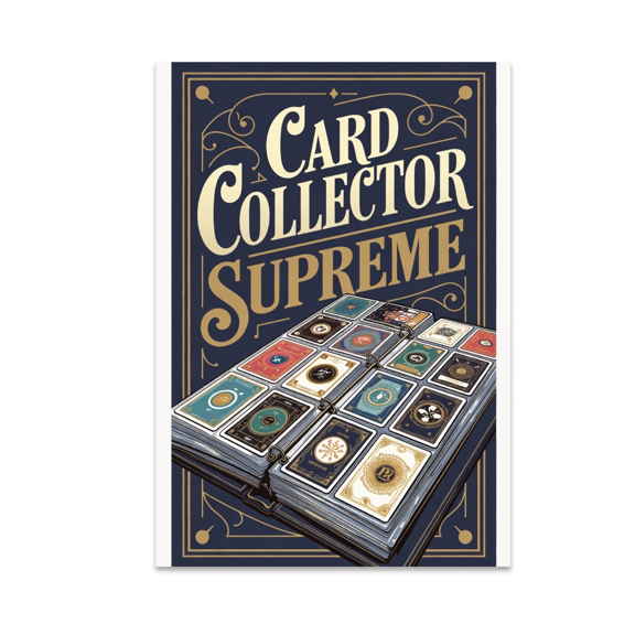Card Collector Supreme Wall Art - Trading Card Enthusiast - 13x19 Poster Print