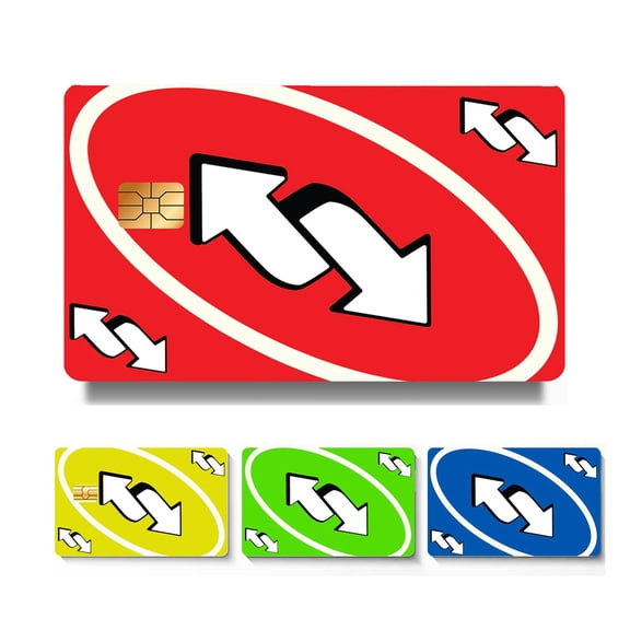 Card Credit Card Skin Sticker 4-Pack - Vinyl Decals for Debit/Credit Cards - Card Game-Inspired Design - Protect & Personalize Cards - Slim, Waterproof, Durable