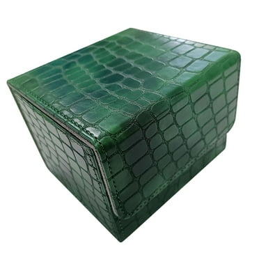 Card Deck Box, PU Leather Card Holder, Display Cards Deck Game Box, Card Storage Box, High Quality, Great Gift Green