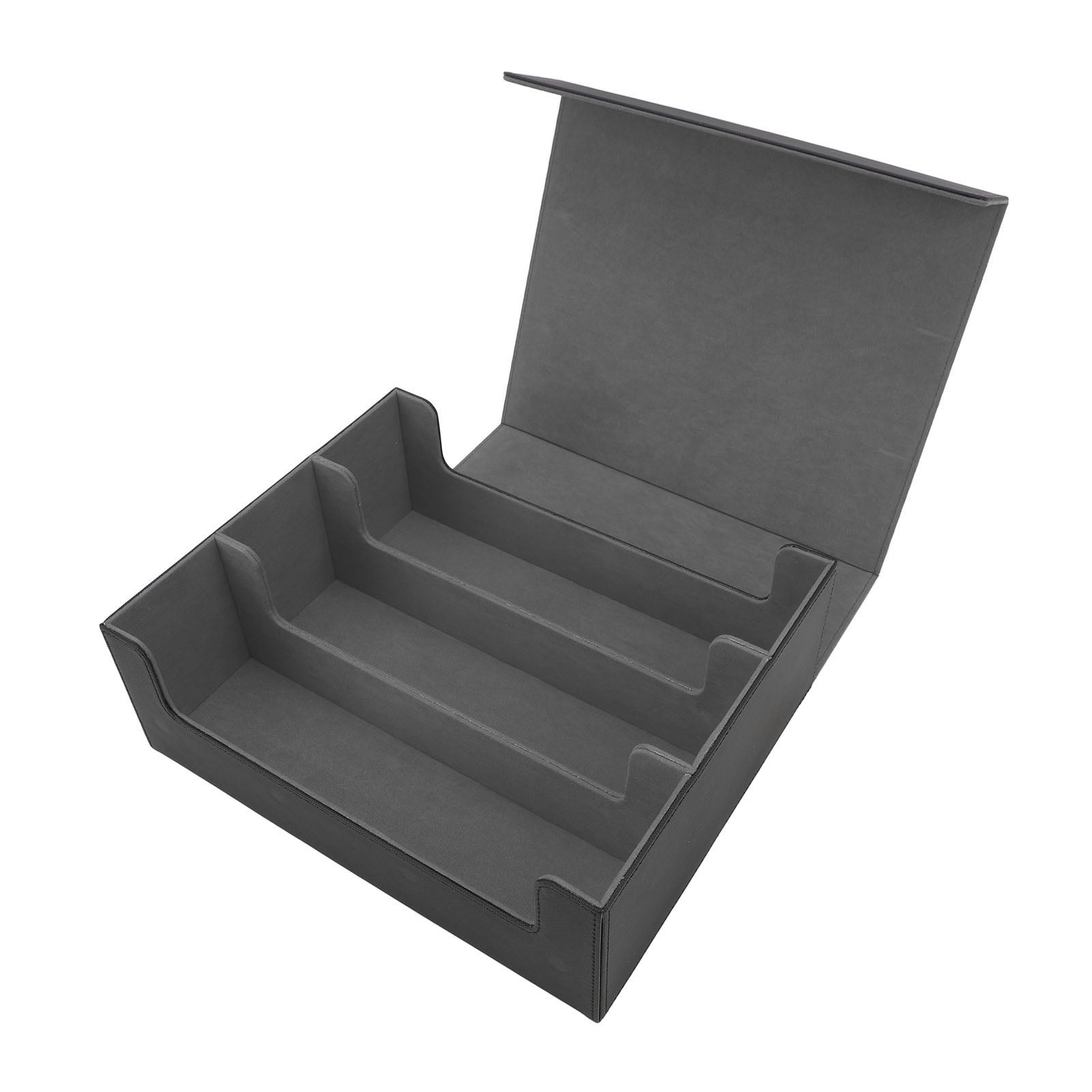 Card Deck Case, 3 Rows Large Capacity Card Deck Box For Game Cards
