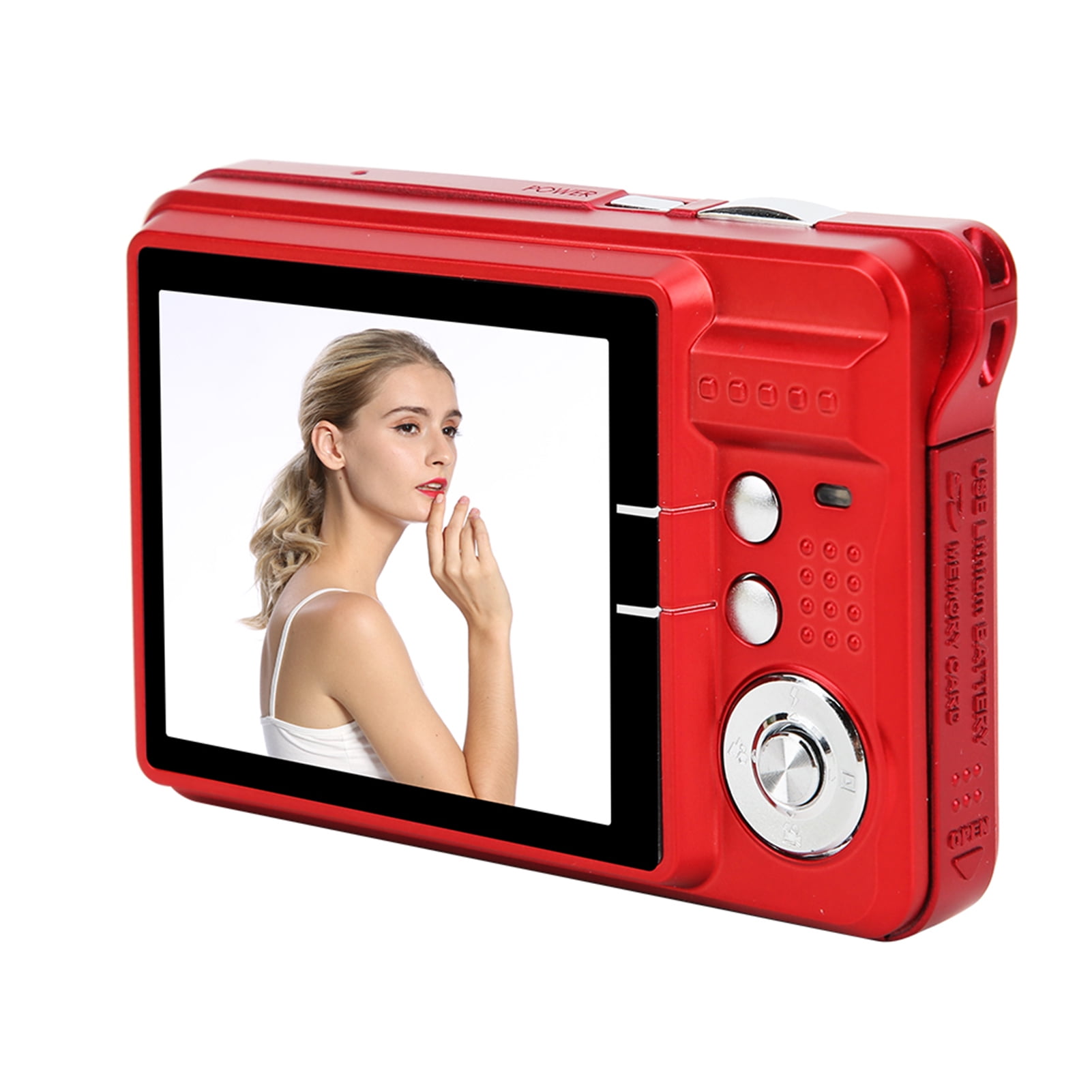 Card Digital Camera Card Camera, Video Recorder LCD Display For Student Photography Rouge