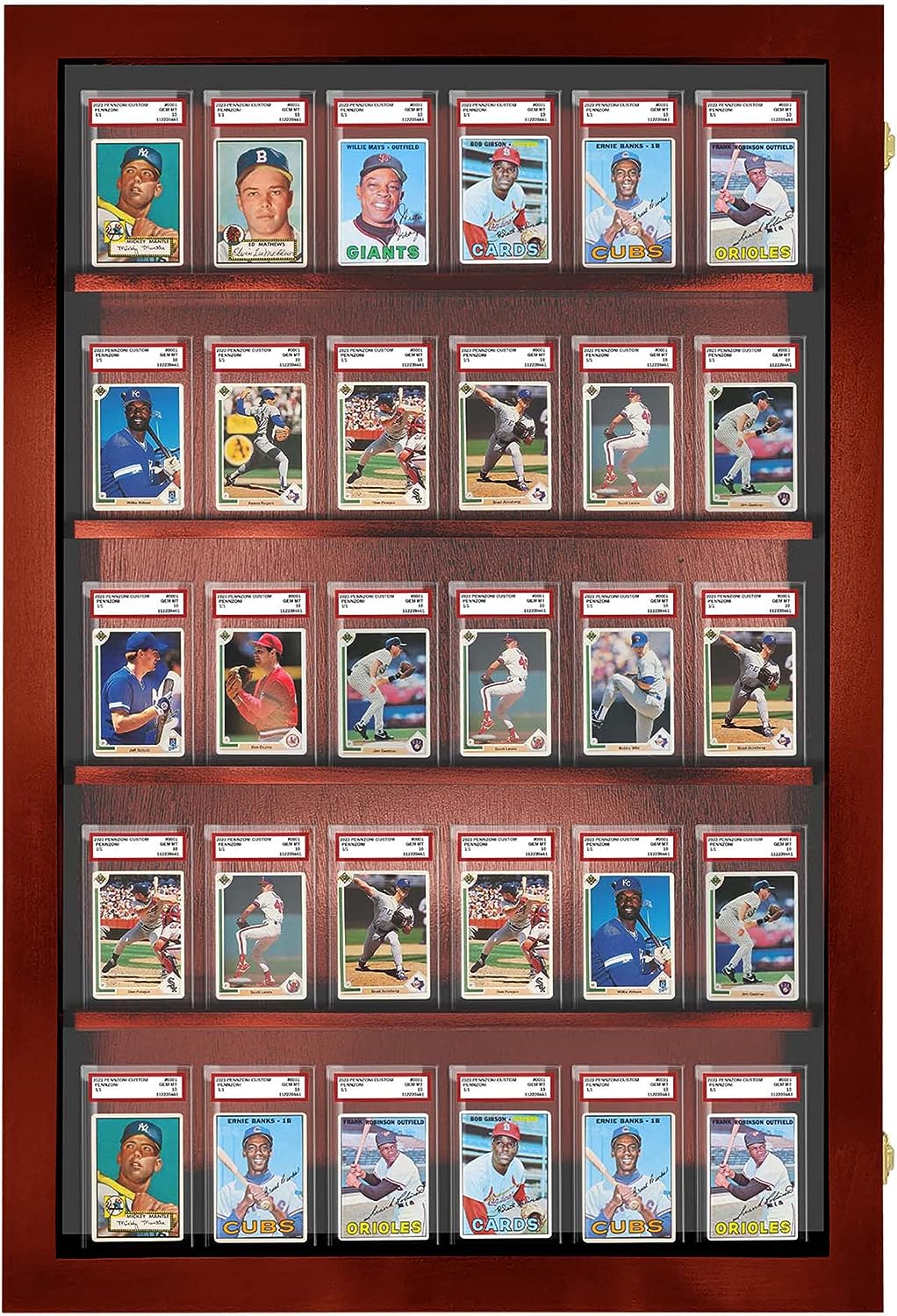 Card Display Case, PSA Graded Card Display Case, Holds 30 Graded Cards, Baseball Card Display