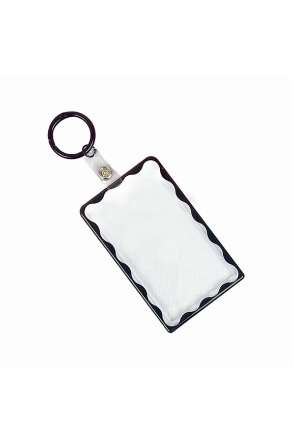 Card Display Holder Keychain Acrylic Transparent Designs For Students Protecting And Organizing Your Important Cards