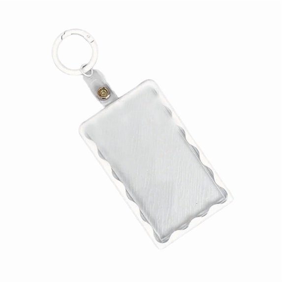 Card Display Holder Keychain Acrylic Transparent Designs For Students Protecting And Organizing Your Important Cards