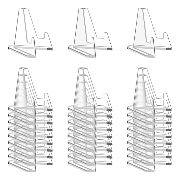 Card Display Stand, 30 Pack Clear Card Stands, Arcylic Card Display, Mini Card Stands for Sports Cards, Sports Card Holder, Graded Card Display (2.2 Inch)