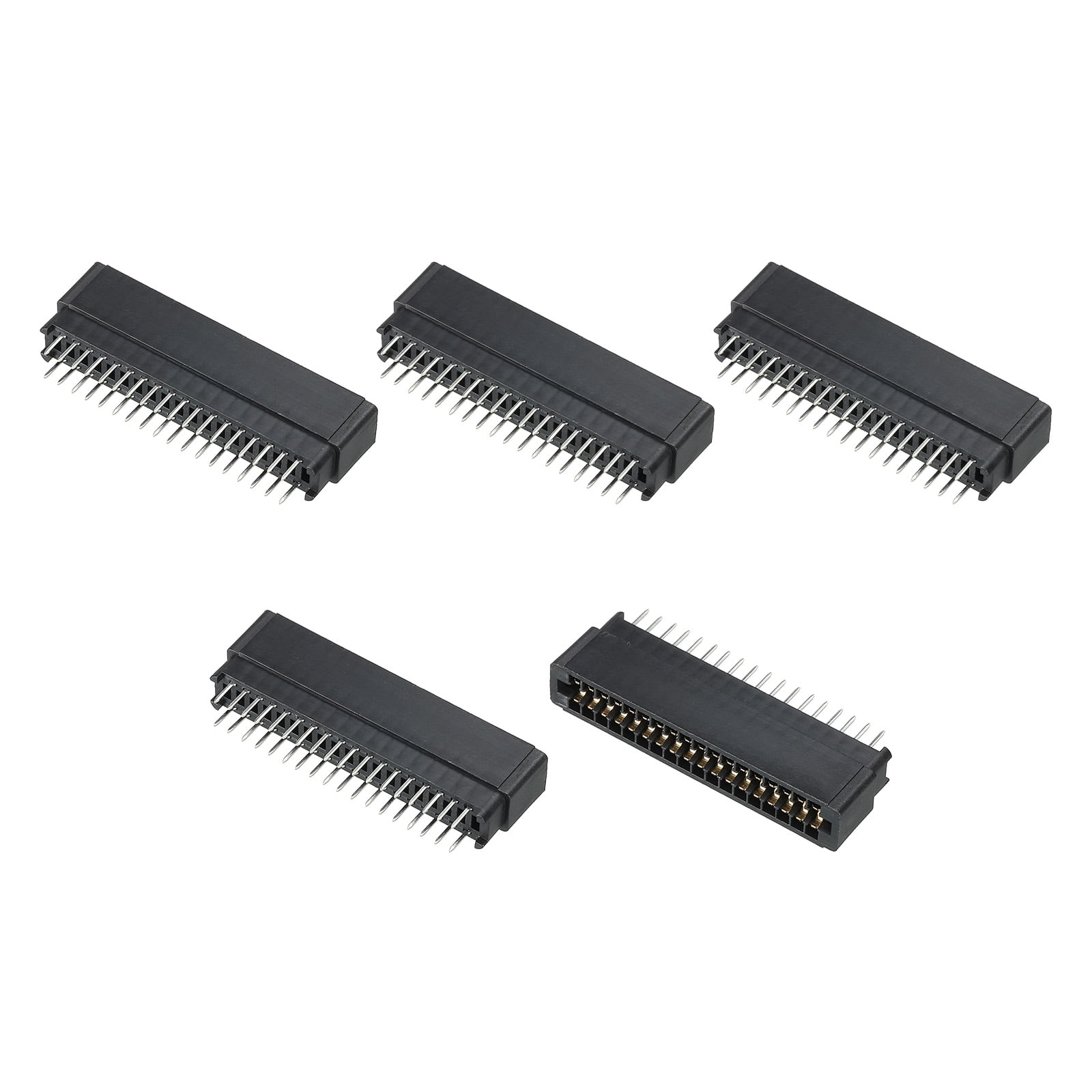 Card Edge Connector Black Socket Straight Connection 36 Pin 2.54mm ...