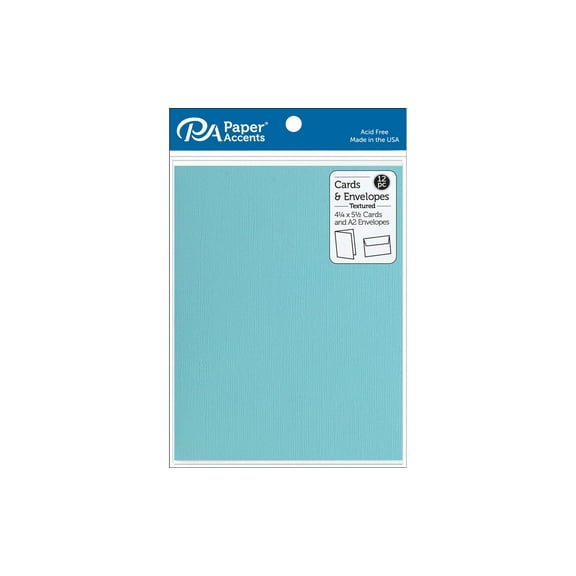 Card & Env 4.25x5.5 12pc Textured Mediterranean (2 packs)