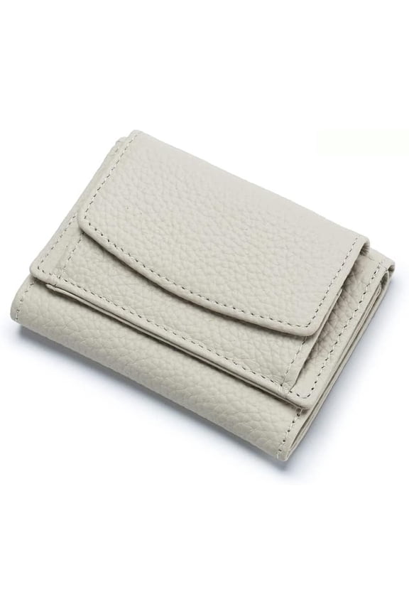 Card Fraud Folding Mini Wallet Vegan Mini Wallet for Women Leather RFID Card Holder Card Fraud Folding Wallet, Orange, One Size